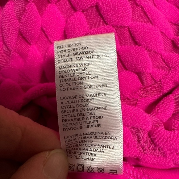 GOOD AMERICAN Jacquard Show Off One Piece Swimsuit, Size 1 - Picture 10 of 10